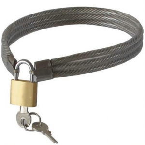 Colar de Metal Slave Lock com Cadeanos