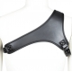 One Shoulder Neoprene Harness Black