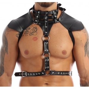 HALTER Faux Harness Preto