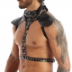 HALTER Faux Harness Black