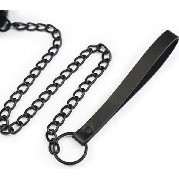 Ball Top Collar and Lead Black