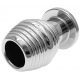 Thread Hollow S 6 x 4 cm metal tunnel plug