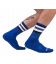 Socken Half Fetish Stripes Blau Schwarz Weiß
