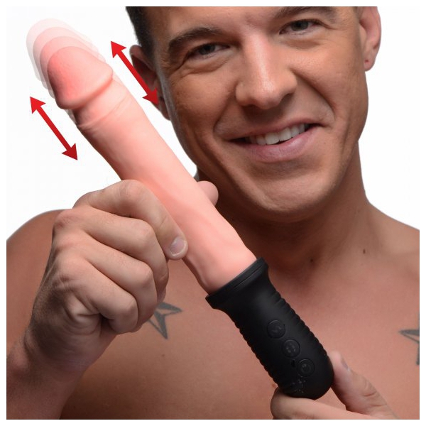 Pega de Dildo com Linguado Automático 17 x 4 cm