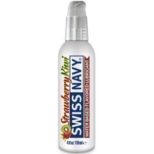 Swiss Navy Lubrificante Morango-Kiwi Sabor Morango 118mL