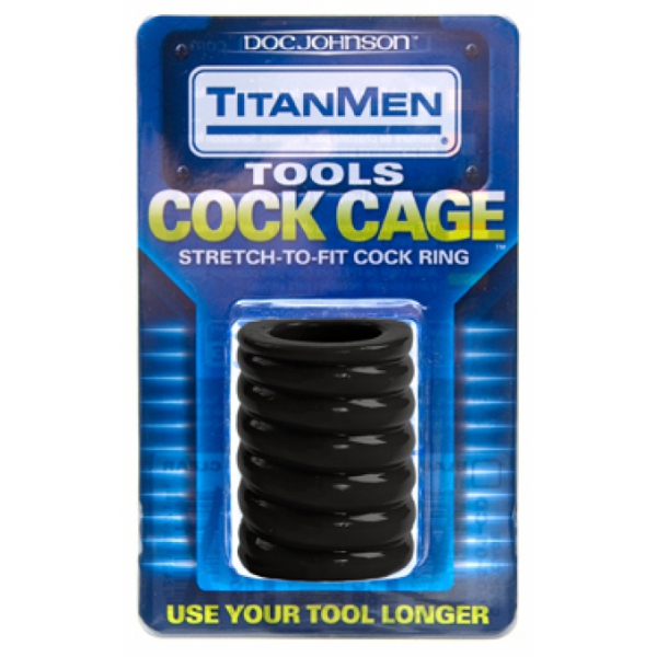 Ballstretcher Cock Cage 50mm Schwarz