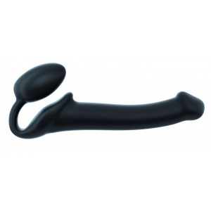 strap on me Dildo + plug STRAP-ON-ME Bendable M 16 x 4 cm Black