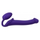 Consolador + plug STRAP-ON-ME Doblable M 16 x 4 cm Morado