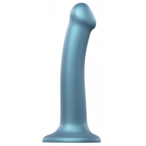 strap on me Dildo Strap-On-Me M 16 x 4 cm Blauw Metallic Glans