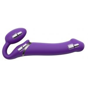 strap on me Consolador vibrador Strap-On 3 Motores L 16 x 3,7 cm Morado