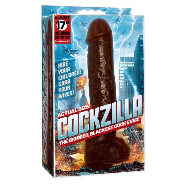 Cockzilla Dildo 31 x 7 cm Braun