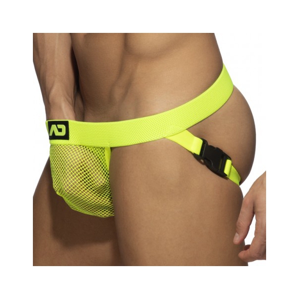 Jockstrap Mesh Clips Fluo Yellow