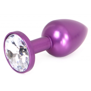 Kiotos Plug Bijou Anal Alu Gem light 6 x 2.8 cm Purple