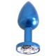 Plug Bijou Anal Alu GEM LIGHT 6 x 2.8 cm Bleu