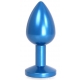 Gem Light Alu Jewelry Plug 6 x 2.8 cm Blue