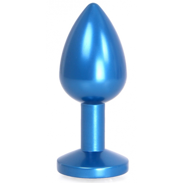 Enchufe de aluminio para joyería Gem Light 6 x 2,8 cm Azul