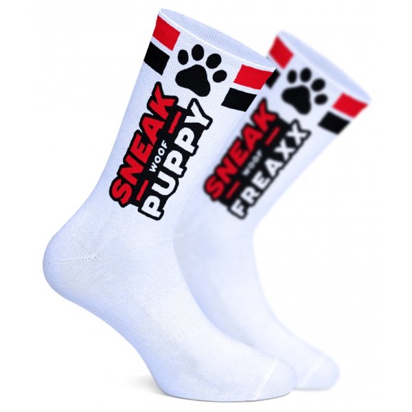 Sneak Woof Puppy Socken Rot