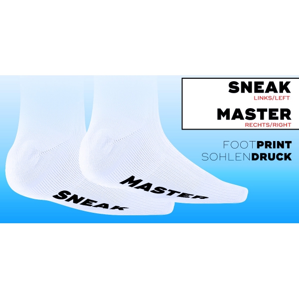 Meias SNEAK MASTER White-Black