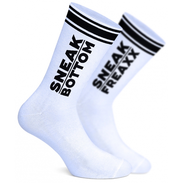 Socken Sneak Onderkant Wit-Zwart