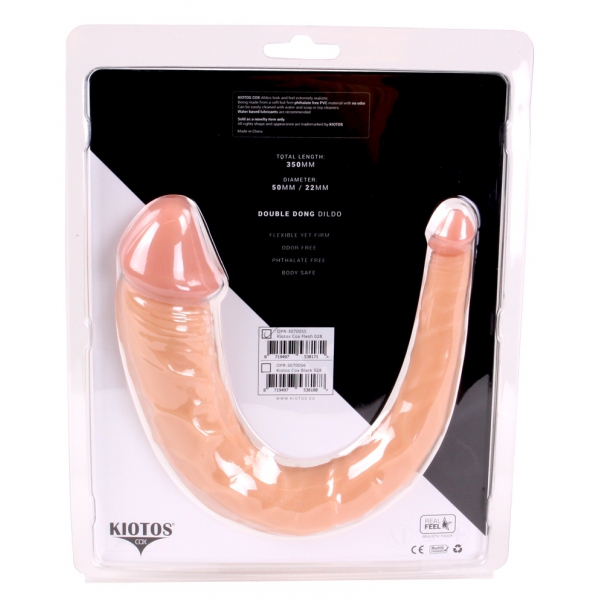 Cox dubbele dildo 35 x 5 cm