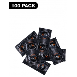 Black latex condoms BLACK x100