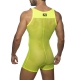 Mesh Wrestling Suit Fluo