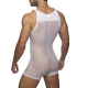 Singlet Mesh Wrestling Suit White