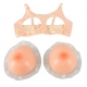 Silicone breast forms with straps 2 x 1000g