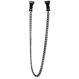PINCH Abrazadera de cadena para pezones 35cm Negro