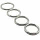 Set of 4 metal cock rings ROUND LIGHT | Diameter from 35 to 50mm