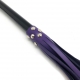 MARTINET IN PURPLE LEATHER - 78cm - WOODEN HANDLE