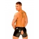 Short Cycliste en Latex avec Zip