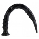 Dildo Pointed Twist L 65 x 5 cm Schwarz