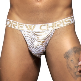 Golden Tiger Jockstrap Weiß-Gold