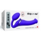 Vibrating dildo STRAP-ON 3 Motors M 16 x 3.5 cm Purple