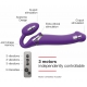 Consolador vibrador STRAP-ON 3 Motors M 16 x 3,5 cm Morado