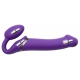 Consolador vibrador STRAP-ON 3 Motors XL 16 x 4,5 cm Morado