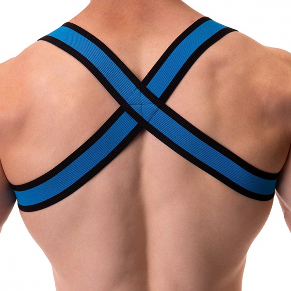 Imbracatura elastica blu Colin
