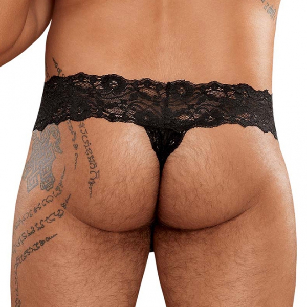 Mikro-Tanga Scandal Lace Schwarz