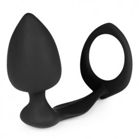 Silicone Plug and Cockring 8cm
