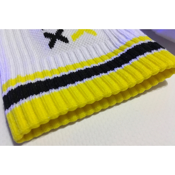 Meias STINKY SOXX Branco-amarelo