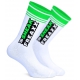 BIG STRIPE Socks White-Green
