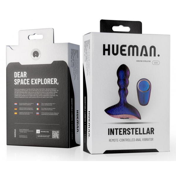 Stimolatore prostatico vibrante Hueman Interstellar 8,5 x 3 cm