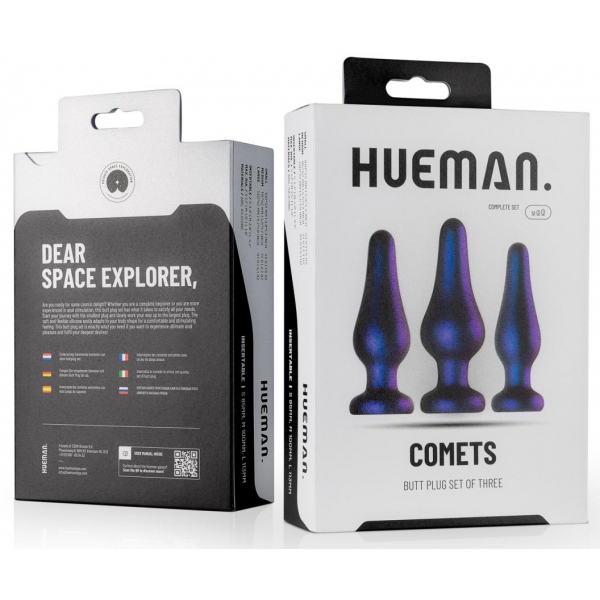 Comets Hueman Silikon-Plugs 3er-Pack