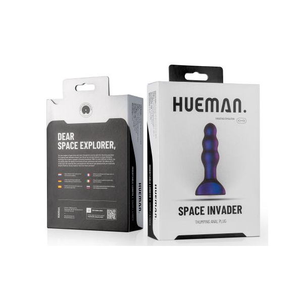 Vibrant Space Invader Hueman Stecker 10,5 x 3,7cm