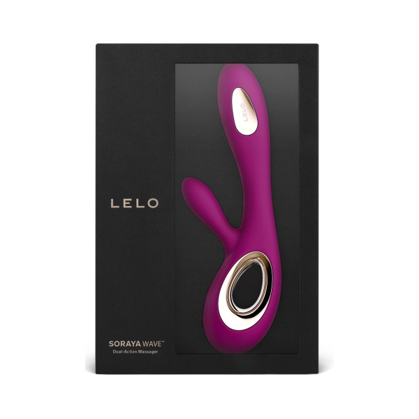 SORAYA WAVE 22 x 3.8 cm Vibrator Malvenfarbig