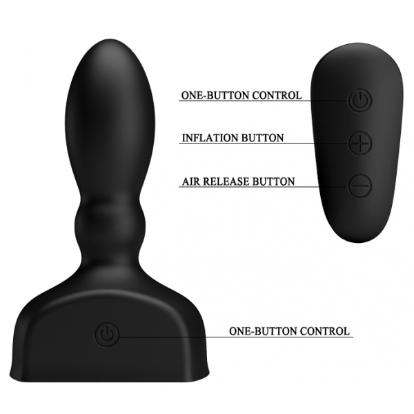 Inflatable Vibrating Plug Inflat Control Mr Play 9 x 3.3cm