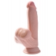 Realistischer 3D-Dildo Schwanz schwingende Kugeln 15 x 4 cm