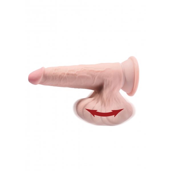 Realistischer 3D-Dildo Schwanz schwingende Kugeln 18 x 5 cm