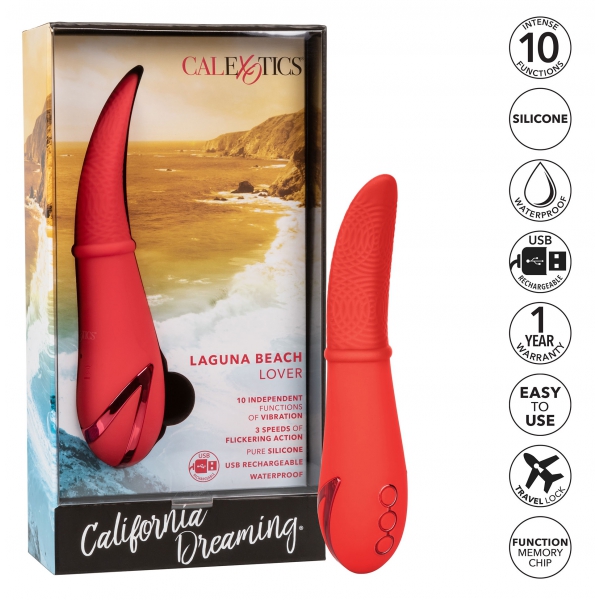 Laguna Beach Clitoris Stimulator 18cm Rood